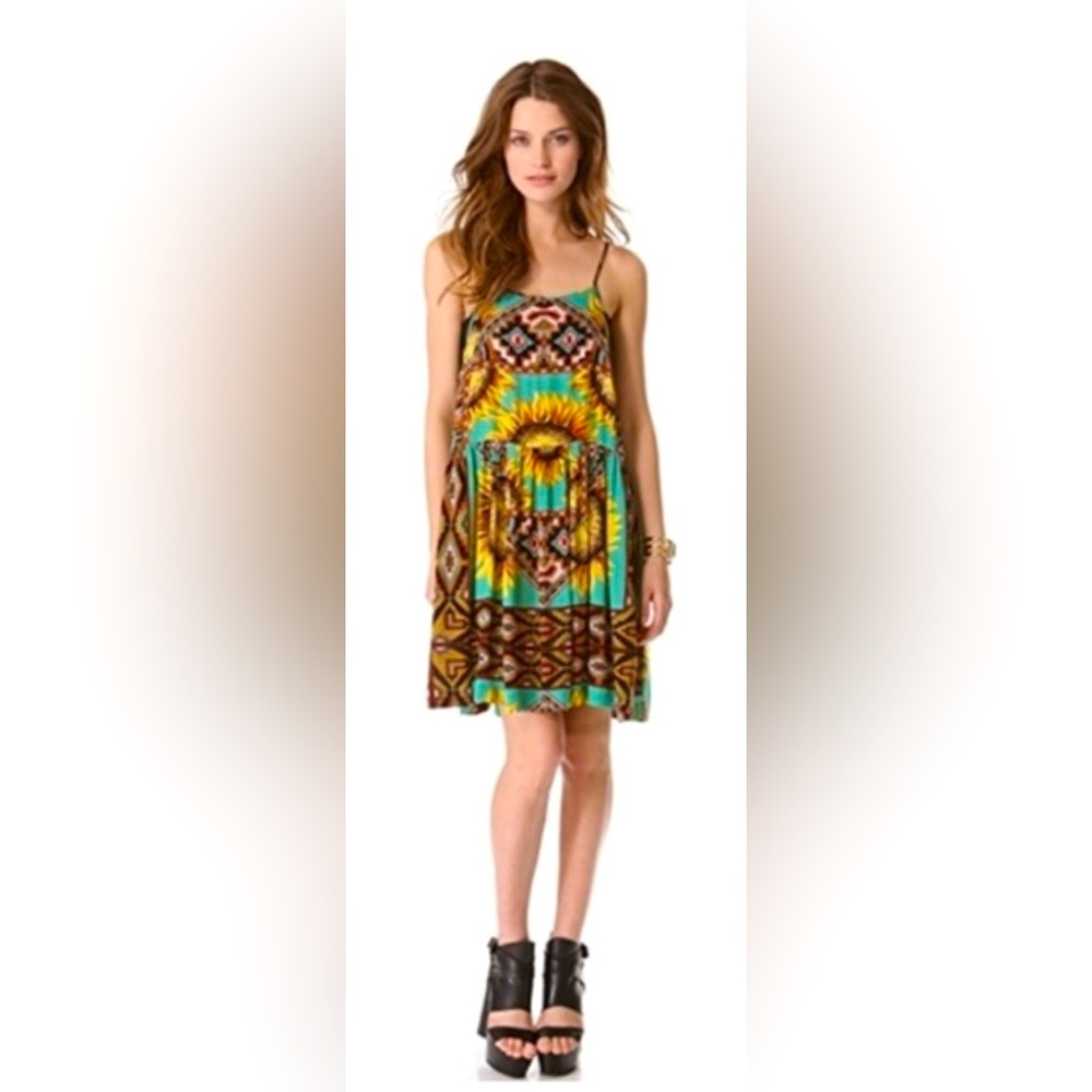 MINKPINK Strappy Ashbury Sunflower Mini Dress